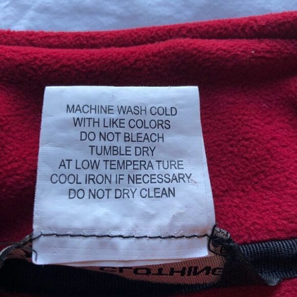 B. C. Clothing Light fleece jacket Black with red accent Petite Small - Picture 4 of 7